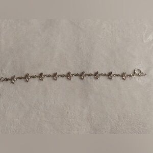 Elegant Silver Dragonfly  Bracelet